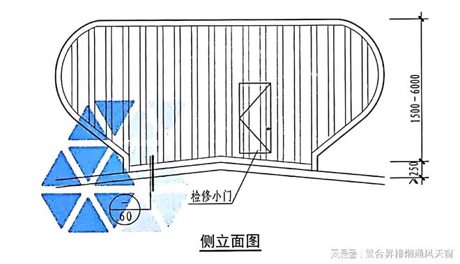 4型屋脊开敞式通风天窗（图集号18J621-3）(图1)