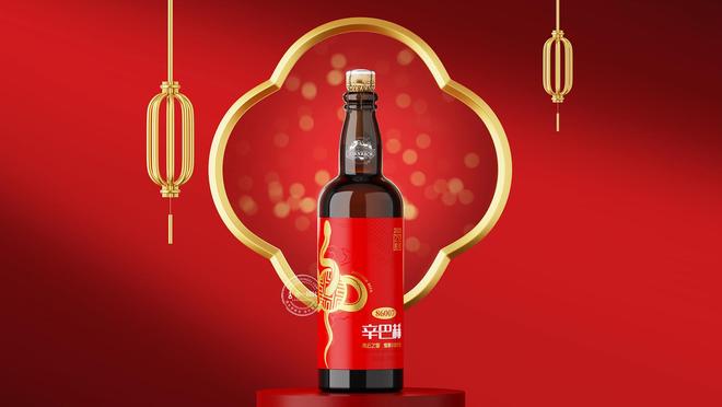 【辛巴赫x古一设计】青云之星蛇年生肖精酿啤酒包装设计(图7)